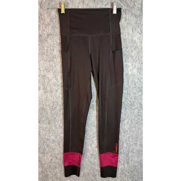 Cotopaxi Womens Brown Red 7/8 Lightweight Stretch Leggings Athleisure Pockets XS - Picture 1 of 8